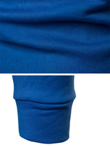 Men's Solid Color Slim Fit Hooded Long Sleeve Sweatshirt