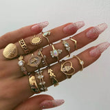 Dolce Vita Luxe Collection: 15-Piece Viennese Crystal Ensemble in 18K Italian Gold Plating