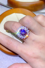 Opulence Emporion's - 3 Carat Moissanite Platinum-Plated Ring