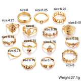 Dolce Vita Luxe Collection: 15-Piece Viennese Crystal Ensemble in 18K Italian Gold Plating