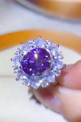 Opulence Emporion's - 3 Carat Moissanite Platinum-Plated Ring