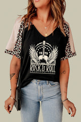 Opulence Emporion's - 1979 ROCK & ROLL AMERICAN TOUR Graphic V-Neck Tee