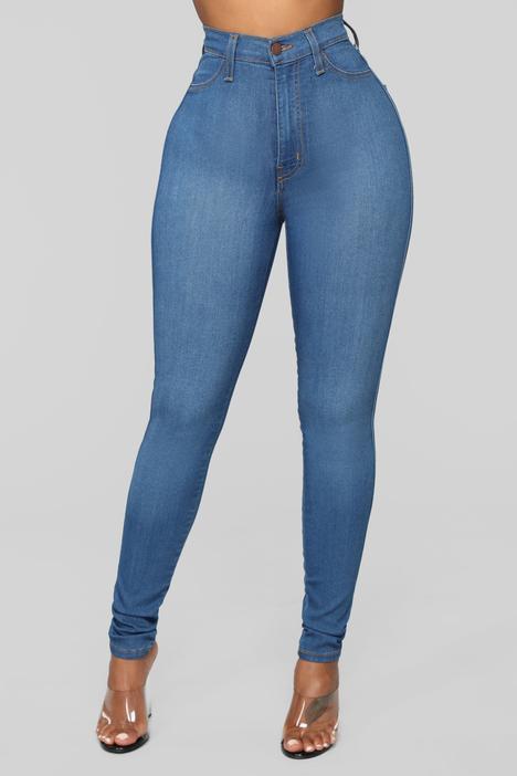 Women's Solid Color Slim High Stretch Denim Pencil Pants