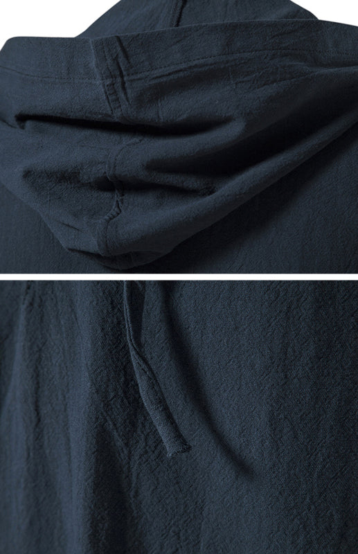 The Stylish Solid Color Hooded T-Shirt for Men