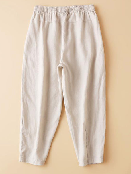$38.58 Cotton and linen cropped pants women's summer thin loose all-match carrot harem pants