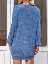 Women's thin knitted medium and long sweater