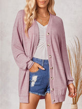 Women's thin knitted medium and long sweater