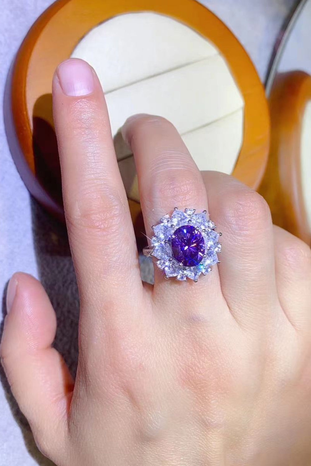 Opulence Emporion's - 3 Carat Moissanite Platinum-Plated Ring