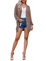 Women's thin knitted medium and long sweater