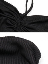 Sling nightclub women's European and American sexy backless dress
