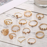 Dolce Vita Luxe Collection: 15-Piece Viennese Crystal Ensemble in 18K Italian Gold Plating