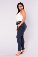 Plus Size Women  Clothing  High Waist Stretch Slim  Women  Denim Skinny Pants
