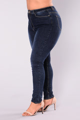 Plus Size Women  Clothing  High Waist Stretch Slim  Women  Denim Skinny Pants