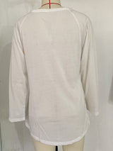 Ladies T-Shirt With Loose Round Neck And Casual Style