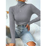 Women's Christmas turtleneck tight knit top
