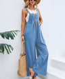 Women's Solid Color Casual Bib Trousers