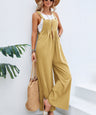 Women's Solid Color Casual Bib Trousers