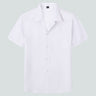 Loose Solid Color Casual Lapel Ordinary Short Sleeve Shirt Men