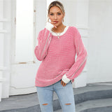 Pre-Order Autumn Winter Women's Pullover Sweater Striped Sweater Sweater