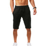 Summer Large Size Loose Linen Breathable Cropped Pants Men's Sports Casual Pants