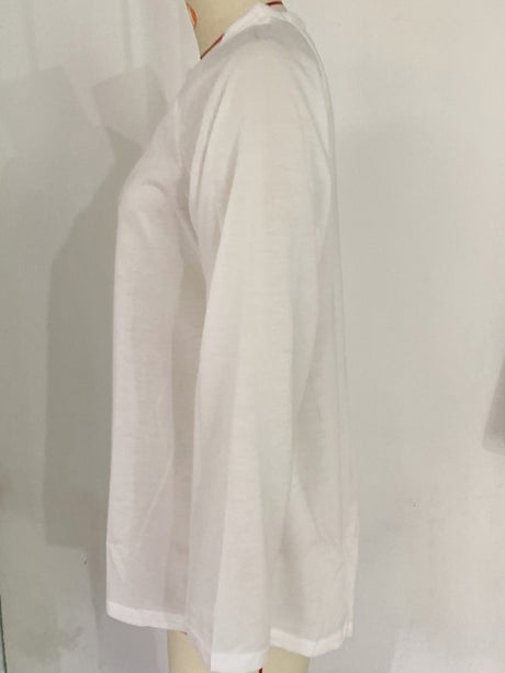 Ladies T-Shirt With Loose Round Neck And Casual Style