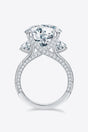 Opulence Emporion's - 8.6 Carat Moissanite Platinum-Plated Ring