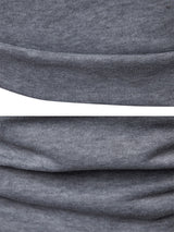 Men's Solid Color Slim Fit Hooded Long Sleeve Sweatshirt