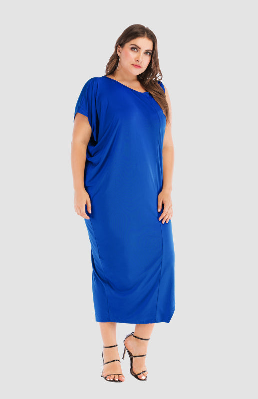 Women's Solid Color Irregular Long Dress