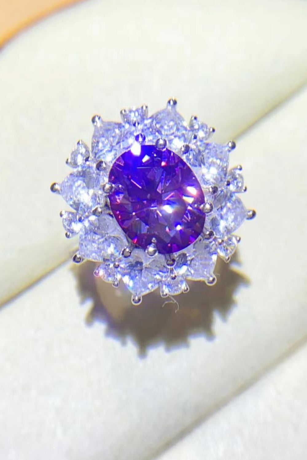Opulence Emporion's - 3 Carat Moissanite Platinum-Plated Ring