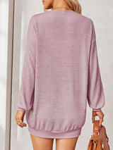 Women's thin knitted medium and long sweater
