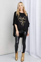 Opulence EmpórionBlumin Apparel Full Size Graphic Dolman Sleeve Longline Top