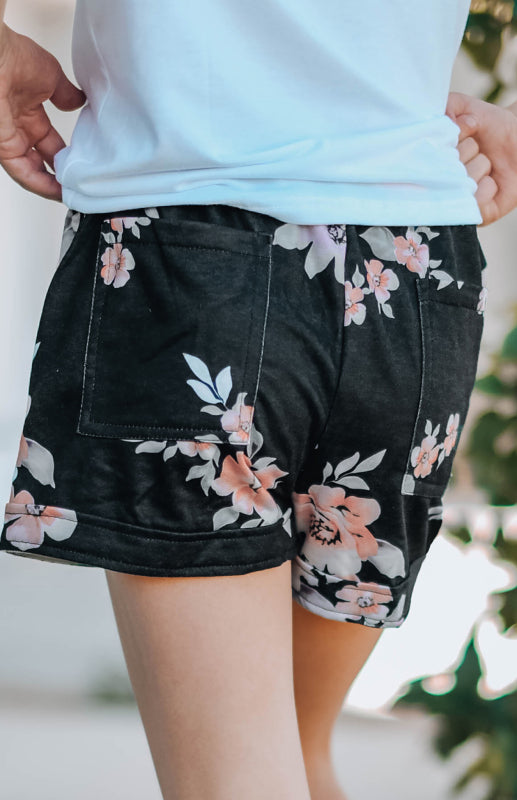 Women's Camouflage Drawstring Waist Little Girls' Shorts with Pockets
