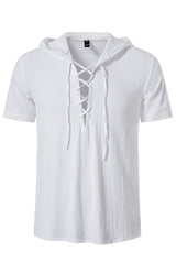 The Stylish Solid Color Hooded T-Shirt for Men