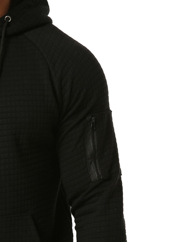 Men's Hooded Pullover Sports Casual Loose Long Sleeve Sweatshirt
