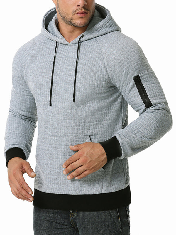 Men's Hooded Pullover Sports Casual Loose Long Sleeve Sweatshirt