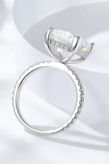 Opulence Emporion's - 5.52 Carat Moissanite Side Stone Ring