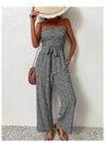 New European and American women's holiday leopard print one-piece jumpsuit