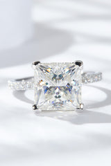 Opulence Emporion's - 5.52 Carat Moissanite Side Stone Ring