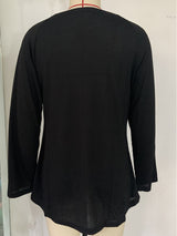 Ladies T-Shirt With Loose Round Neck And Casual Style