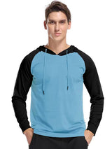 Men's contrast sleeve hoodies & sweatshirts