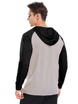 Men's contrast sleeve hoodies & sweatshirts