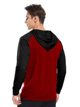 Men's contrast sleeve hoodies & sweatshirts