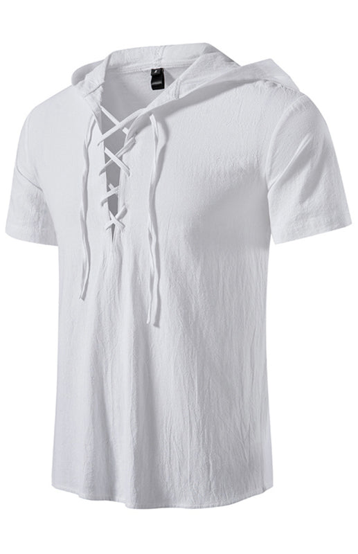 The Stylish Solid Color Hooded T-Shirt for Men