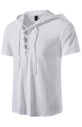 The Stylish Solid Color Hooded T-Shirt for Men