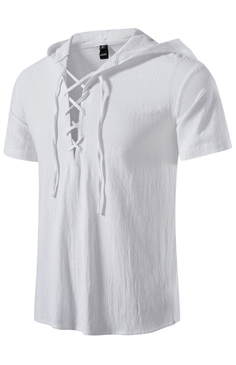 The Stylish Solid Color Hooded T-Shirt for Men