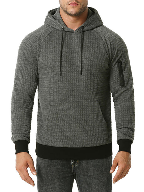 Men's Hooded Pullover Sports Casual Loose Long Sleeve Sweatshirt
