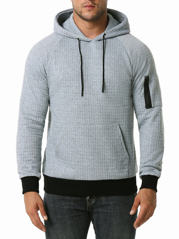 Men's Hooded Pullover Sports Casual Loose Long Sleeve Sweatshirt