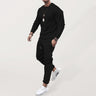 Men's Solid Color Sweatshirt And Sweatpant Two Piece Sets