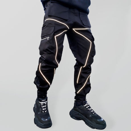 Men's Multi-pocket Line Design Cargo Pants
