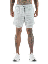 Men's athleisure fake two-piece shorts